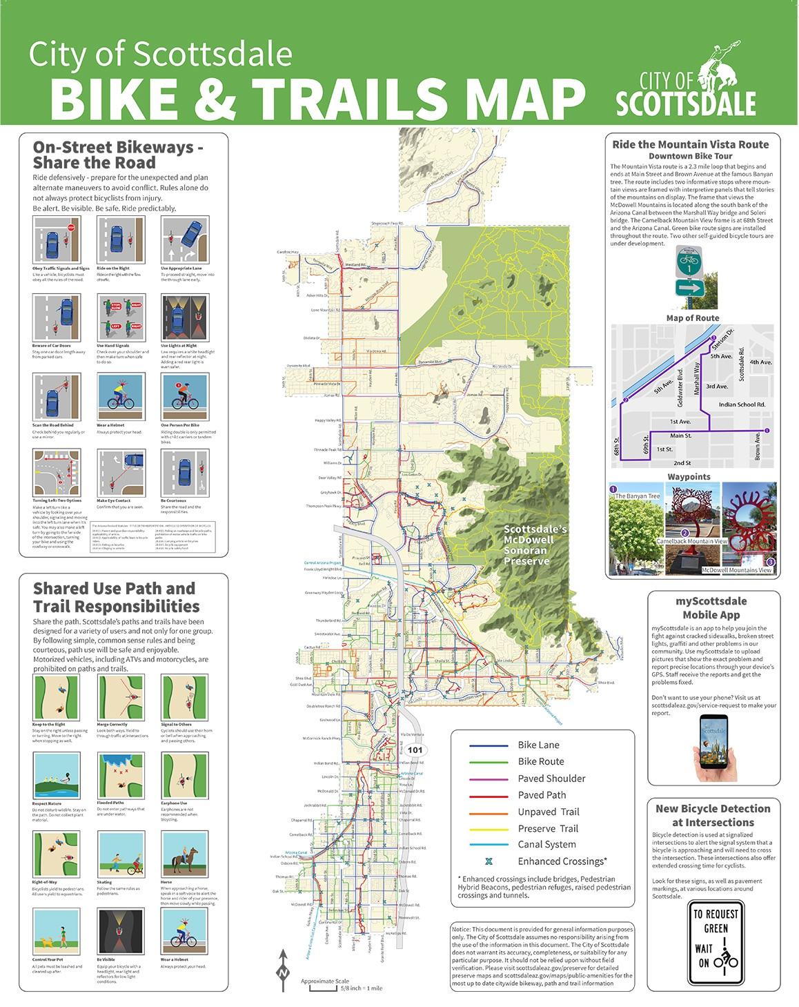 Phoenix Bike Lane Map