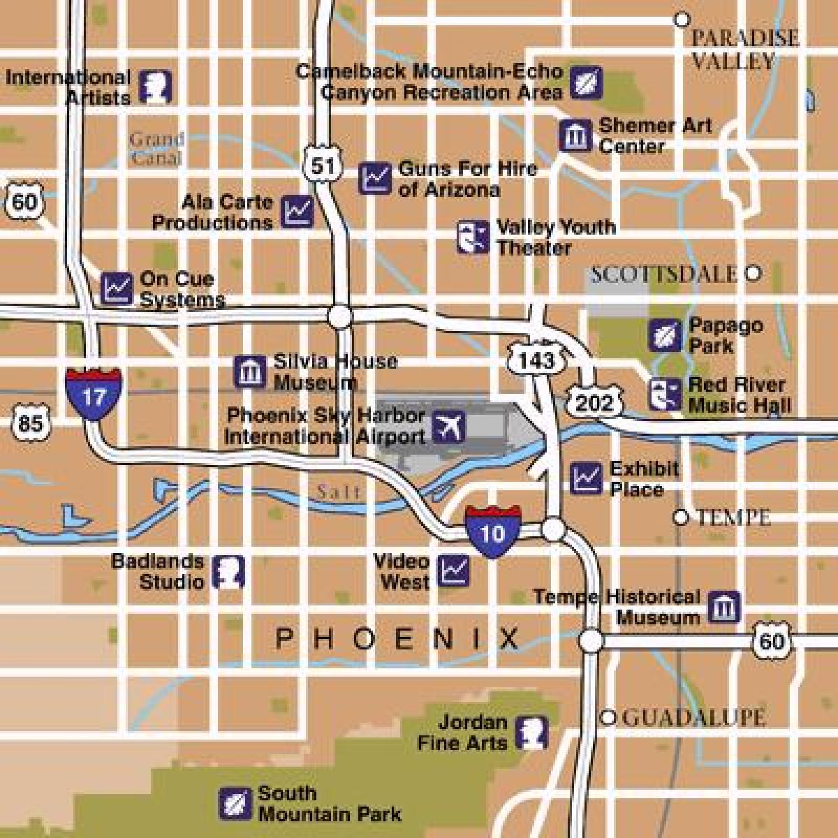 Phoenix airports map