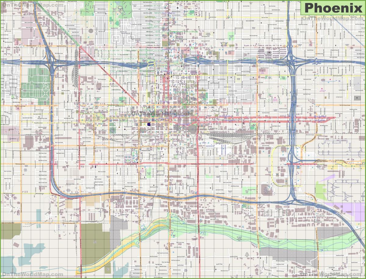Phoenix streets map