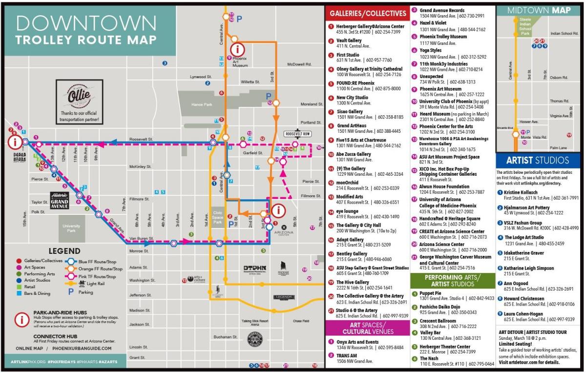 Phoenix trolley stations map
